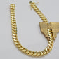 Solid 14k Yellow Gold Cuban Link Bracelet 8mm 7.5 Inch REAL Miami Links STRONG