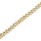 10k Solid Tennis Ice Chain Real Gold 22 Inch Necklace 3mm Genuine 1.85CT Diamond
