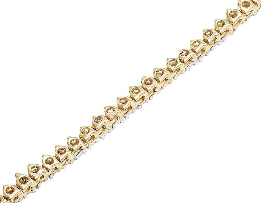 10k Solid Tennis Ice Chain Real Gold 22 Inch Necklace 3mm Genuine 1.85CT Diamond
