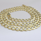 10k Solid Yellow Gold Cuban Curb Link Chain 8.5mm Necklace 22'' Lobster Lock
