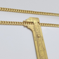 10k Yellow Gold Necklace Miami Cuban Chain 6mm 22" inch 10kt Men's Real Box Lock