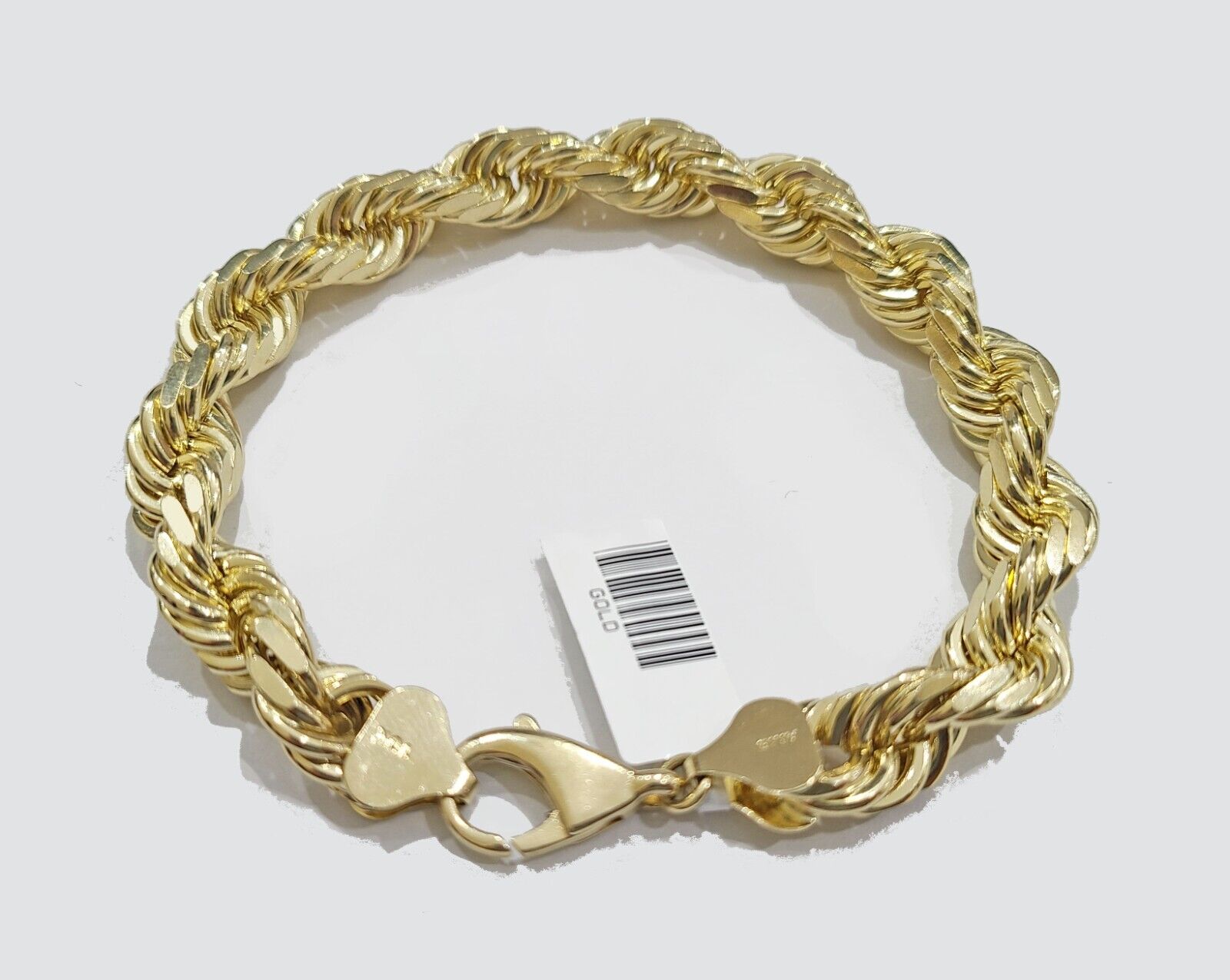 10k Gold Rope Chain Bracelet