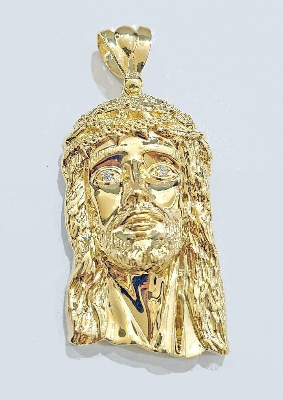 Solid gold sale jesus pendant