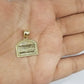 Real 10k Gold Last Supper Charm Dome shape Pendant 10kt Yellow Gold