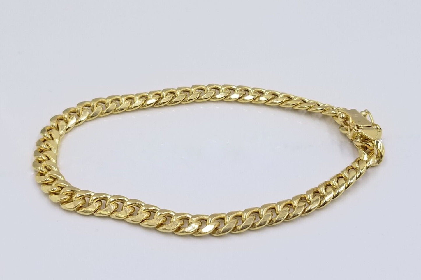 Real 10k Yellow Gold 6mm Miami Cuban Link Bracelet 8" inch Men and Women