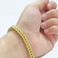 Real 10k Yellow Gold 6mm Franco Bracelet 8" inch 10kt Unisex Men Women