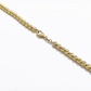 Real 10k Yellow Gold Necklace 4mm Moon Cut Chain 22'' inches Unisex