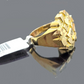 Real 10k Yellow Gold Nugget Ring Band Size 10.5 10kt Gold