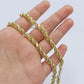 Real 14k Yellow Gold Necklace Rope Chain 5mm 22" inch 14kt Men's Chain For Charm