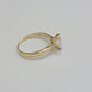 10k Yellow Gold Ring Ladies Solitaire Engagement Wedding Band REAL Women SZ 7