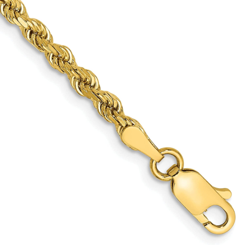 Real 14k Solid Yellow Gold Necklace Rope Chain 6mm 24" Inch 14kt Chain Unisex