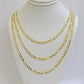 Solid 14k Yellow Gold Figaro chain Necklace 24 Inch 3.5mm Men's STRONG REAL 14kt