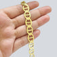 10k Yellow Gold Anchor Mariner Link Bracelet 9 inch 12mm Real 10kt Lobster Lock