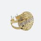 Real 10k Yellow Gold Nugget Last Supper Ring Band Size 12 10kt Gold