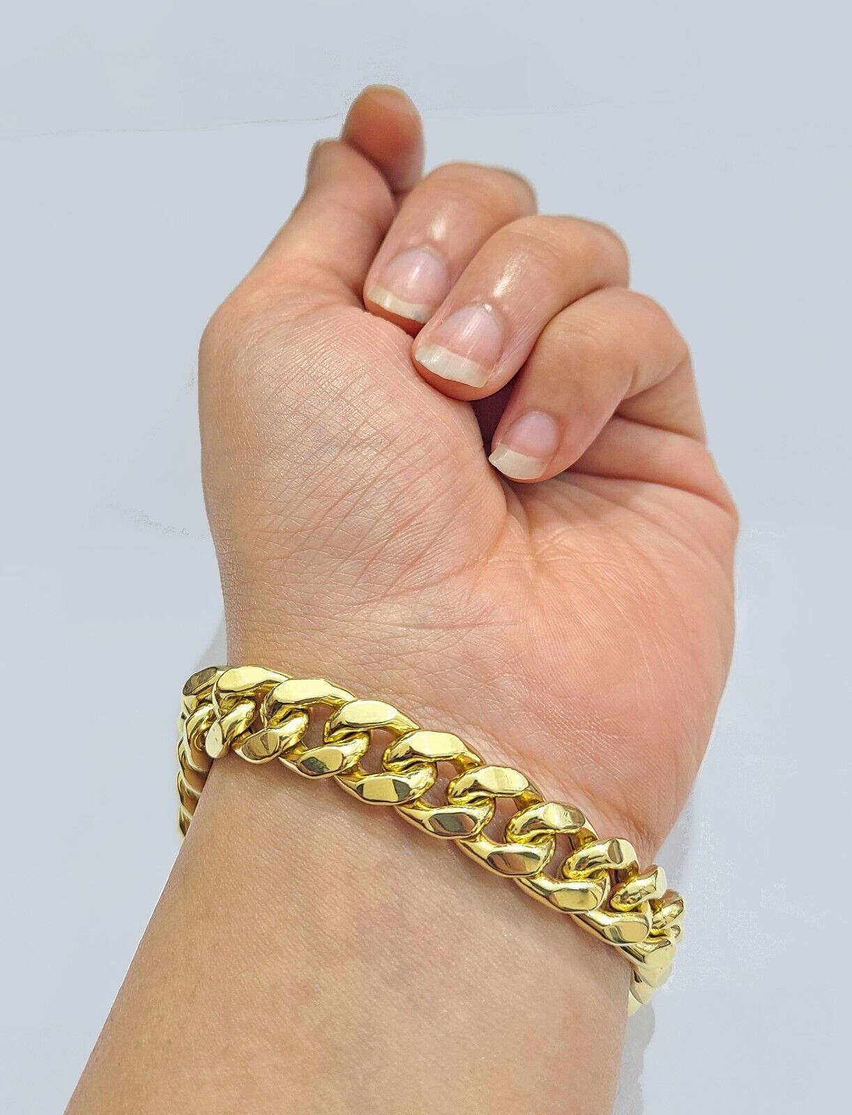 Real 14k Yellow Gold 11mm Miami Cuban Link Bracelet 8.5 ''inch 14kt Unisex