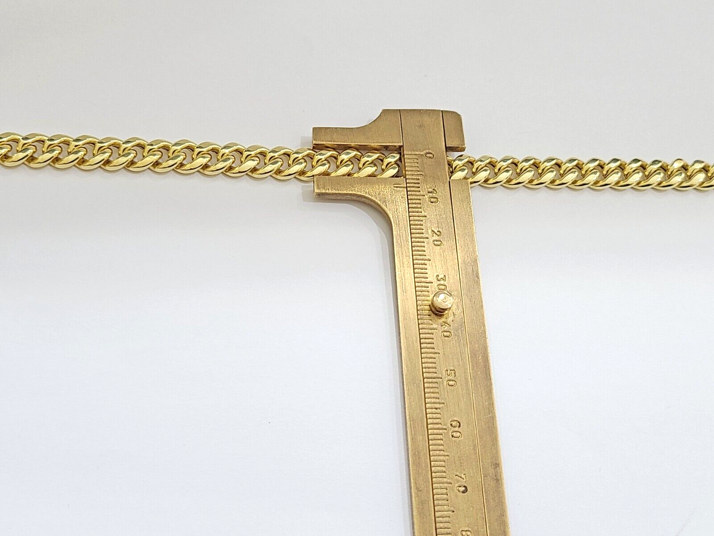 14k Yellow Gold Miami Cuban Link Chain 8mm 30" Necklace Box Lock Real 14kt