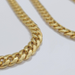 10k Yellow Gold Necklace Miami Cuban Chain 6mm 22" inch 10kt Men's Real Box Lock