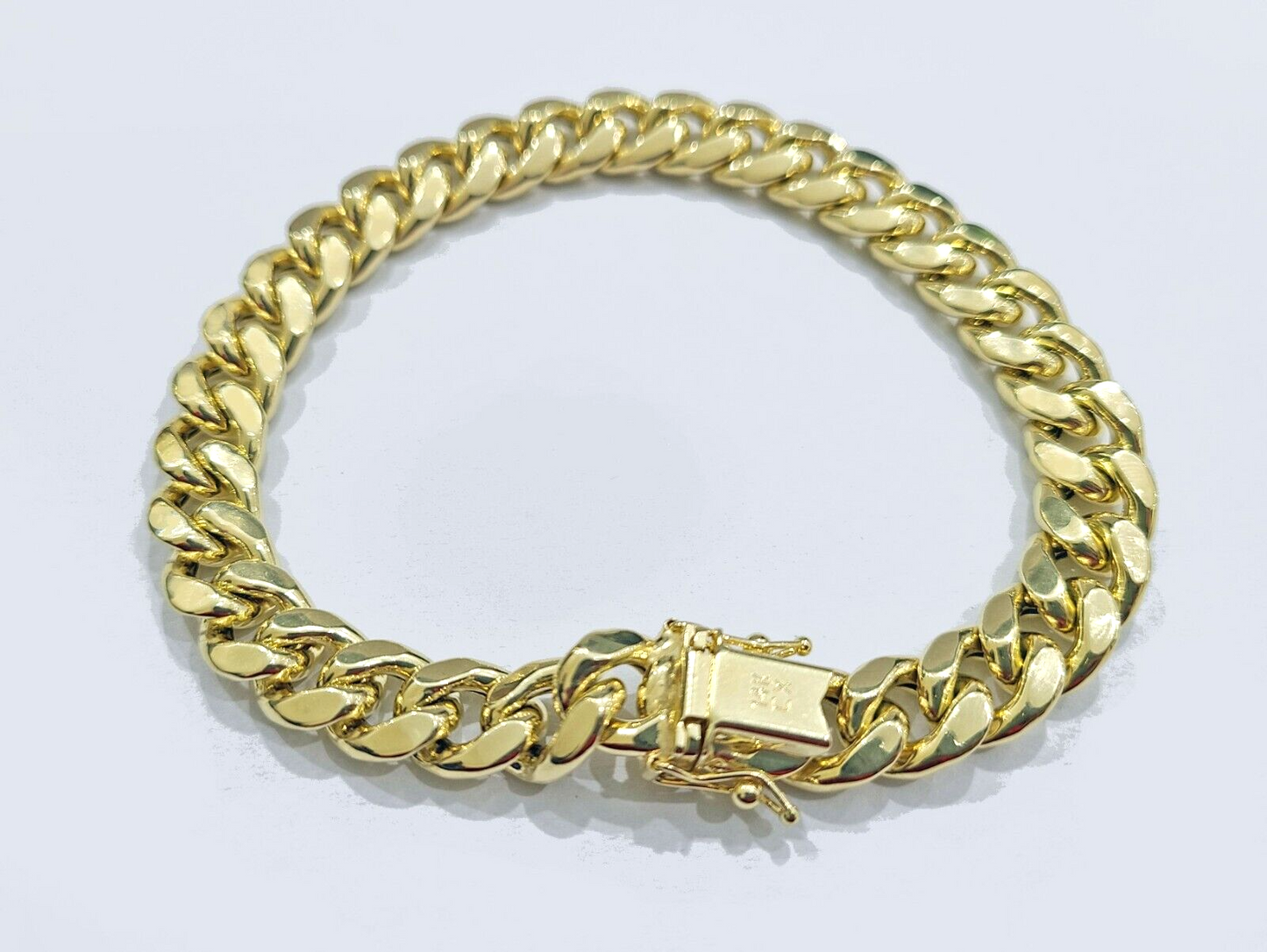 Real 14k Yellow Gold 9mm Miami Cuban Link Bracelet 8.5 ''inch 14kt Unisex