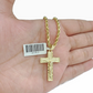 Real 10k Gold Jesus Cross Charm Pendant 10KT Yellow Gold For Chain & Necklace