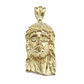 Real 10k Gold Jesus Head Charm Pendant 2'' Inch 10KT Yellow Gold