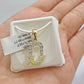 Real 10K Yellow Gold Initials Diamond Cut Charm A-Z Pendant  Alphabets