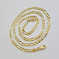 Solid 14k Yellow Gold Figaro chain Necklace 24 Inch 3.5mm Men's STRONG REAL 14kt