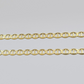 10kt Yellow Gold Anchor Mariner Link Chain Necklace 18Inch 4mm Lobster Lock Real