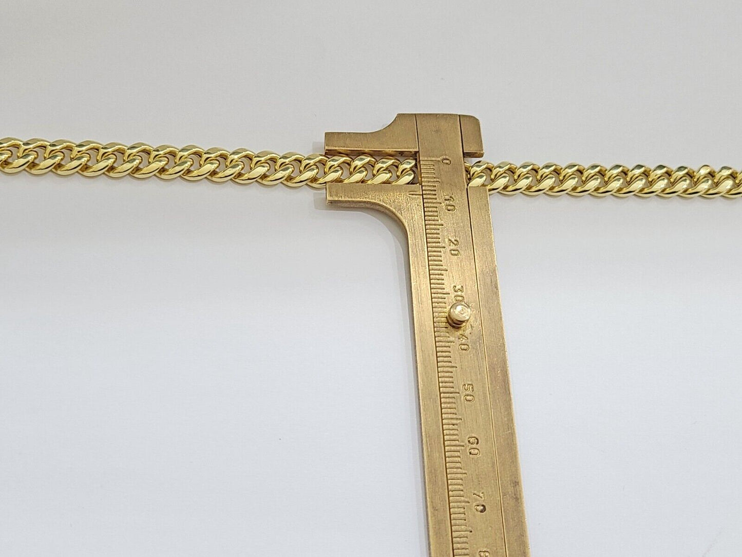 Real 14k Yellow Gold Miami Cuban Link Chain 8mm 24" Necklace Box Lock