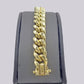 Real 10k Yellow Gold 11mm Miami Cuban Link Bracelet 9" inch For Men's