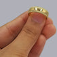 10k Yellow Gold Mens Band Engagement Wedding Ring Real 10kt gold Size 12