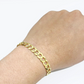 Real 14k Yellow Solid  Gold 7mm Cuban Curb Link Bracelet 7'' inch 14kt Unisex