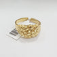 Real 10k Yellow Gold Nugget Ring Band size 10.5 10kt gold Casual  Pinky