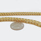 Real 10k Solid Yellow Gold Franco Chain 7mm 26" Inch 10kt Necklace Lobster Lock