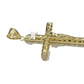 10k Yellow Gold Jesus Crucifix Cross Charm Pendant 2.5'' Inch Real 10kt SALE Men
