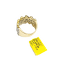 Real 10k Yellow Gold Diamond Ring White Genuine 1.10CT Diamonds 10kt Size 10