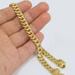 Real 10k Yellow Gold 6mm Miami Cuban Link Bracelet 8" inch Men and Women