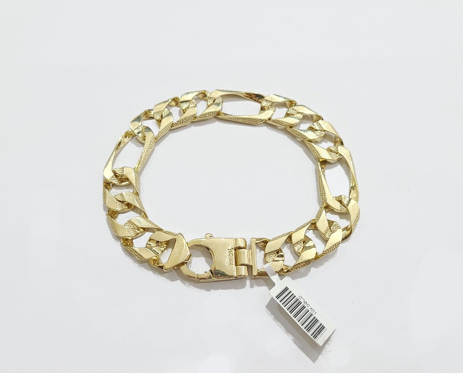 Eye-Catching 9ct Gold Figaro Bracelet - Bracelets from Cavendish Jewellers  Ltd UK