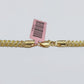 14k Yellow Gold Franco Chain Two-tone Necklace 4mm 18 Inch Diamond Cut 14kt SALE