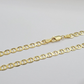10kt Yellow Gold Anchor Mariner Link Chain Necklace 18Inch 4mm Lobster Lock Real