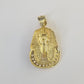 Real 10k Gold Pharaoh Head Charm Pendant 1.6"  10kt Yellow Gold for Mens Chain