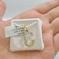 Real 10K Yellow Gold Initials Diamond Cut Charm A-Z Pendant  Alphabets