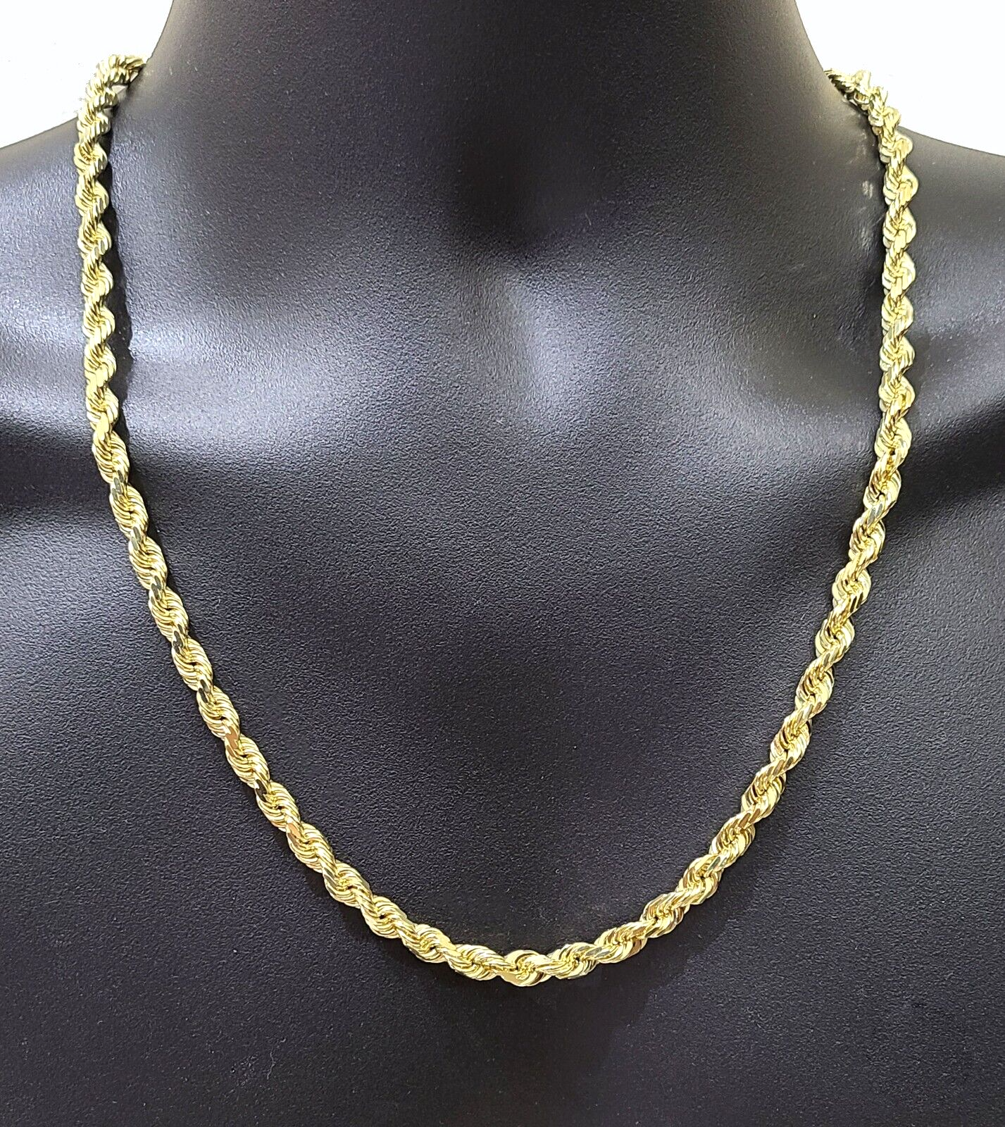 Mens 24 inch white deals gold rope chain