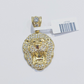 Real 10k Yellow Gold  Lion Head  Charm 1.5''inches  Pendant 10kt for Chain