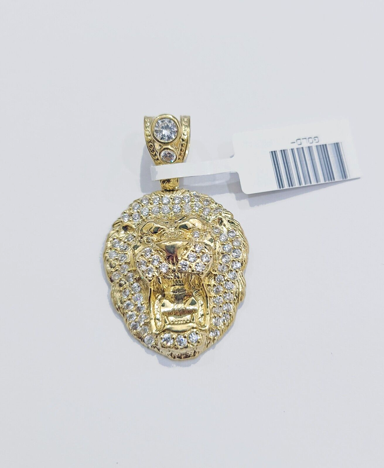 Real 10k Yellow Gold  Lion Head  Charm 1.5''inches  Pendant 10kt for Chain