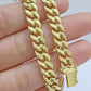10k Yellow Gold Miami Cuban Link Bracelet 7.5 inch 8mm Real 10kt Kids and Ladies