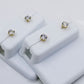 Real 10k Gold Stud Earring Round Solitaire Design Men Women Free Shipping