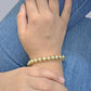 Real 10k Yellow Gold 9mm Moon Cut Bracelet 8''inch 10kt Unisex