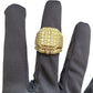 Real 10k Yellow Gold Diamond Ring White Genuine 4.09CT Diamonds 10kt Size 10