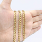 Real 14k Yellow Solid Gold Necklace Cuban Curb Link Chain 26'' inches 6mm Unisex