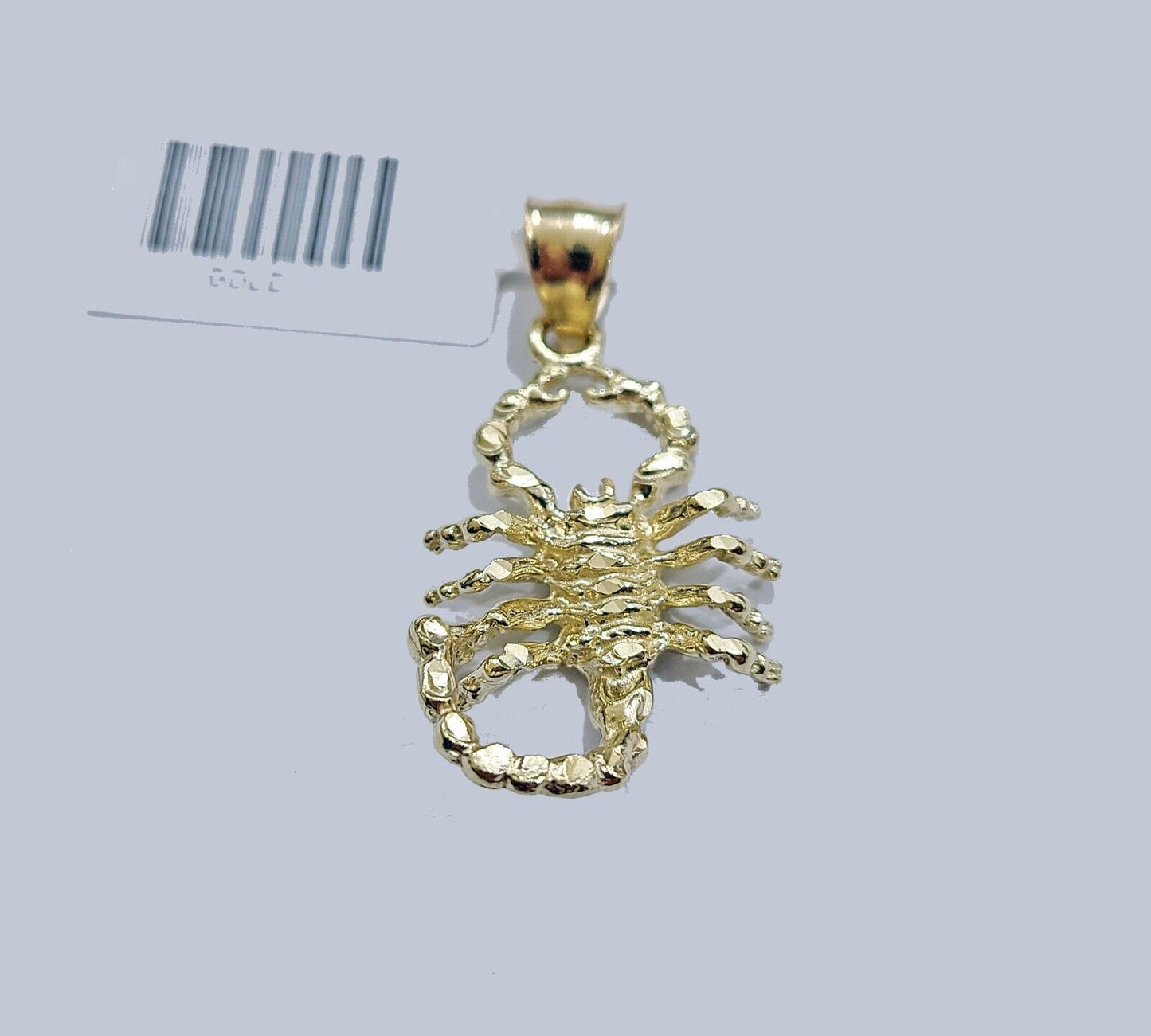 Real 10k Yellow Gold Scorpio Charm Pendant 10kt for Chain